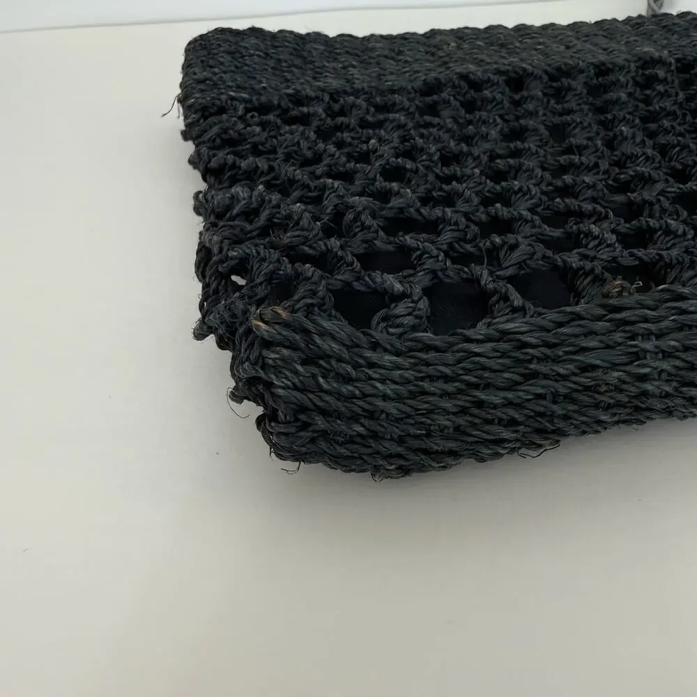 Helen Kaminski Woven Raffia Clutch Bag Large Envelope